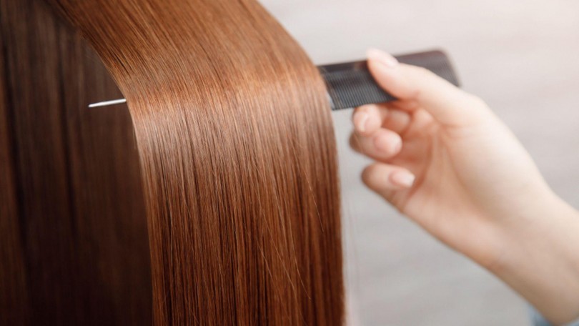 Smooth Coloured Hair Stock